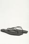 Women's Black Stone Jelly Flip Flops Pco-1023 - 3