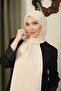Flowered Pattern Thin Medina Silk Jacquard Shawl - 2
