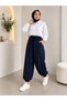 Women's Pleated, Elastic-Waisted, Pocketed, Loose-Fit Shalwar Pants - 2