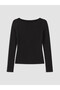 Lcw Vision Black Boat Neck Women's Bodysuit - 5