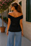Minimal & Stylish Women's Madonna Collar Draped Flexible Sandy Blouse - 3
