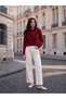 Two Mt Shop Quality Xside White Denim Polka Dot Straight & Straight Regular Waist Wide Leg Women's Jean Pants