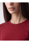 Lcw Everyday Burgundy Crew Neck Women's Bodysuit - 3
