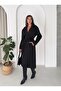 Windbreaker Detailed Belted Long Trench Coat - 6