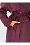 Windbreaker Detailed Belted Long Trench Coat - 6