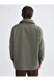 Khaki Comfortable Fit Men's Shirt Jacket - 4
