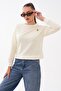 Women's Rabbit Embroidered Two-Thread Sweatshirt 265070 - 4