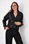 Women's Pleated Detailed Lined Short Trench Coat 265104 - - 4