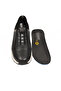 Black Genuine Leather Men's Memory Sole Casual Sneaker M033 m - 4