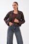 Women's Pleated Detailed Lined Short Trench Coat 265104 - - 3