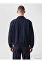 Xside Navy Blue Relax Fit Gabardine Men's Jacket - 5