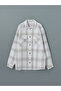Lcw Vision Ecru Regular Fit Wool Blend Plaid Men's Shirt Jacket - 5