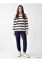 Lcw Modest Navy Blue Women's Jogger Sweatpants with Elastic Waist