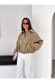 Belted Bomber Zippered Trench Jacket - 4