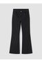 Alita City Farkıyla Lcw Jeans Black Denim Straight Spanish & Flare High Waist Spanish Leg Women's Jean P - 6