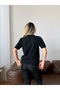 Women's Black Knitwear Blouse with Tie Detail - 5