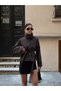 Women's Seasonal Jacket with Stand Collar, Buttons and Tie Detail, New Season Trench Coat - 4
