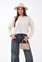 Women's Crew Neck Ribbed Knit Sweater 265162 - - 2