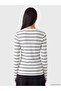Lcw Everyday Ecru Crew Neck Striped Women's Bodysuit - 4