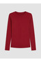 Lcw Everyday Burgundy Crew Neck Women's Bodysuit - 5