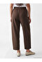 Brown Elastic Waist Soft Touch Women's Sweatpants - 4