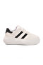 White-Black Thick Sole Lace-Up Unisex Walking and Sports Shoes Sneaker Dvs-01 - 2