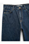 Buttoned Regular Waist Straight Leg Denim Trousers with Pockets - Straight Fit Jeans - 8