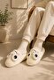 Women's Cute Frog Patterned Winter Soft Plush House Slippers - 4