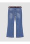 Lcw Kids Indigo Spanish Leg Girl Child Jean Pants with Nevavm Difference - 5