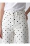 Two Mt Shop Quality Xside White Denim Polka Dot Straight & Straight Regular Waist Wide Leg Women's Jean Pants - 4
