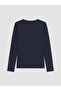 Lcw Everyday Navy Blue Crew Neck Women's Bodysuit - 6