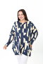 Women's Printed Plus Size Tunic - 3