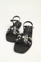 Women's Black Stone Jelly Sandals Pco-1024
