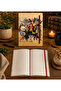 Character Printed Elastic Hard Cover Plain Page Notebook - 2