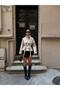 Women's Seasonal Jacket with Stand Collar, Buttons and Tie Detail, New Season Trench Coat - 4