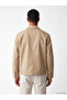 Lcw Vision Beige Relax Fit Shirt Collar Men's Jacket - 4