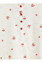 Lcw Dream Ecru Crew Neck Printed Maternity Nightgown - 6