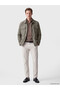 Southblue Khaki Regular Fit Shirt Collar Suede Men's Jacket - 2