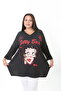Women's Printed Lycra Viscose Plus Size Tunic - 3
