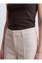 Alita City Lcw Jeans with a Difference Beige Denim Straight Culotte High Waist Wide Leg Women's Jean Pants - 3