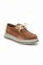 Rover Genuine Suede Leather Men's Brown Saddle Stitched Comfortable Thick Sole Daily Casual Loafers - 4