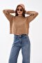 Women's Crew Neck Ribbed Knit Sweater 265162 - - 4