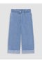 Alita City Lcw Kids Indigo Wideleg Embroidered Girls' Jean Pants with a Difference - 3