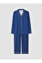 Shirt Roba Collar Printed Women's Pajama Set from Uzg Store for Style Lovers - 6