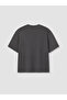 Xside Gray Boxy Fit Thick Fabric T-Shirt /05 - 7