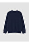 Lcw Vision Navy Blue Crew Neck Men's Sweatshirt - 5
