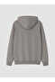 Lcwaikiki Classic Gray Hooded Men's Zippered Sweatshirt - 6