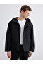 Lcw Vision Black Standard Fit Hooded Men's Raincoat