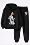 Karim Benzema Printed 3-Yarn Quality Sweatshirt and Trackpants Children's Top-Bottom Set