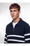 Timeless Clothing & Timeless Choices Devark Roba Collar Striped Men's Sweatshirt - 4
